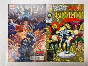4 MARVEL comic books First X-Men #4 Surfer/ Warlock #1 Sleepwalker #3 57 KM19