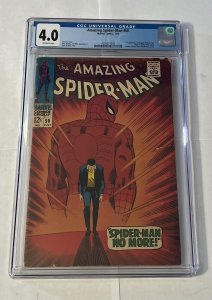 Amazing Spider-man 50 cgc 4.0 ow pages Marvel 1967 