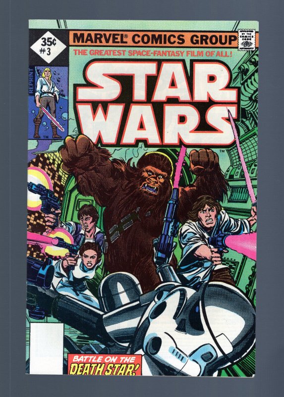 Star Wars #3 - Whitman Reprint. 1st Cover App. Han Solo, Chewbaca (8.0/8.5) 1977