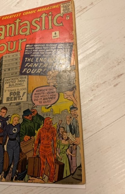 Fantastic Four #9 (1962) 3rd app of Namor see description