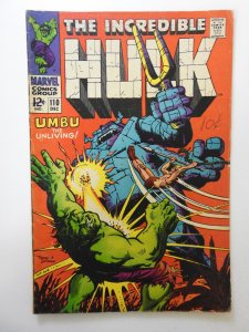 The Incredible Hulk #110 (1968) VG Condition!