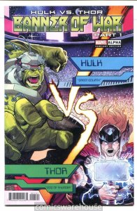 HULK VS THOR BANNER WAR ALPHA (2022 MARVEL) #1 VARIANT 1:25 COCCOLO NM G32887