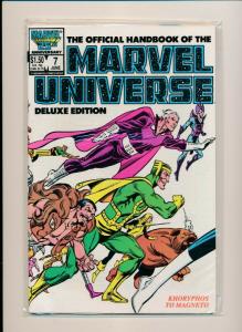 Set of-12 MARVEL UNIVERSE HANDBOOK DELUXE EDITION#1-11 VF (PF749) 