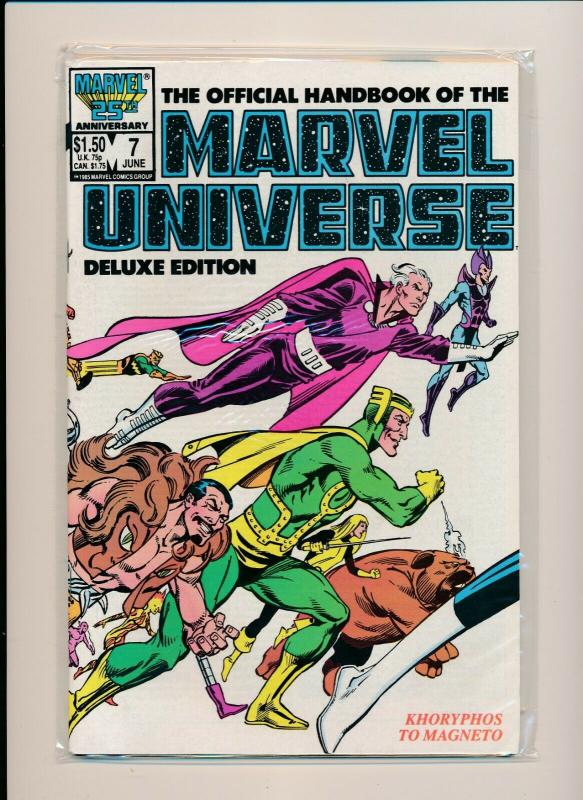 Set of-12 MARVEL UNIVERSE HANDBOOK DELUXE EDITION#1-11 VF (PF749) 