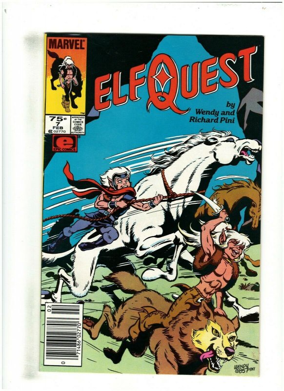 Elfquest #7 VG 4.0 Newsstand Epic/Marvel Comics 1986 Wendy & Richard Pini 71486027706