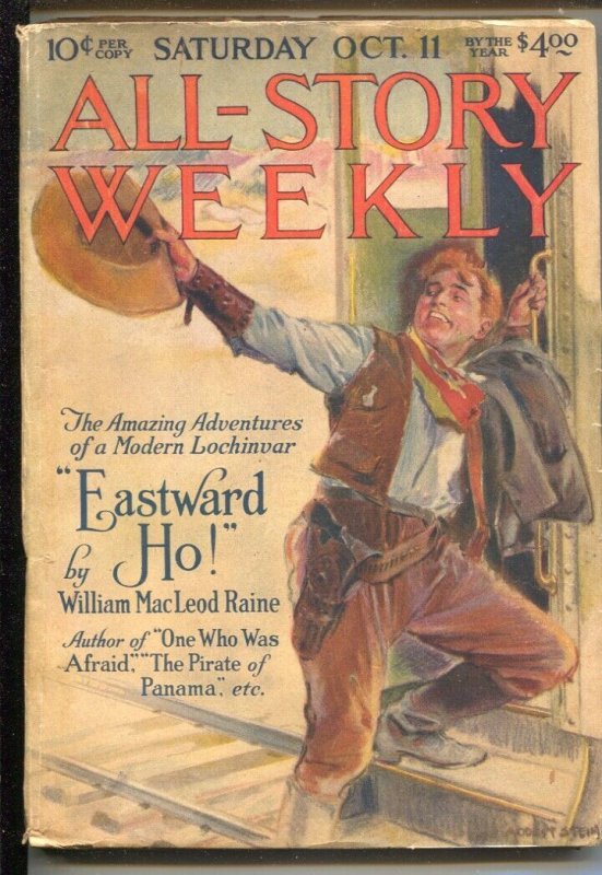 All-Star Weekly 10/11/1919-Modest Stein cover-William MacLeod Raine-pulp myst...