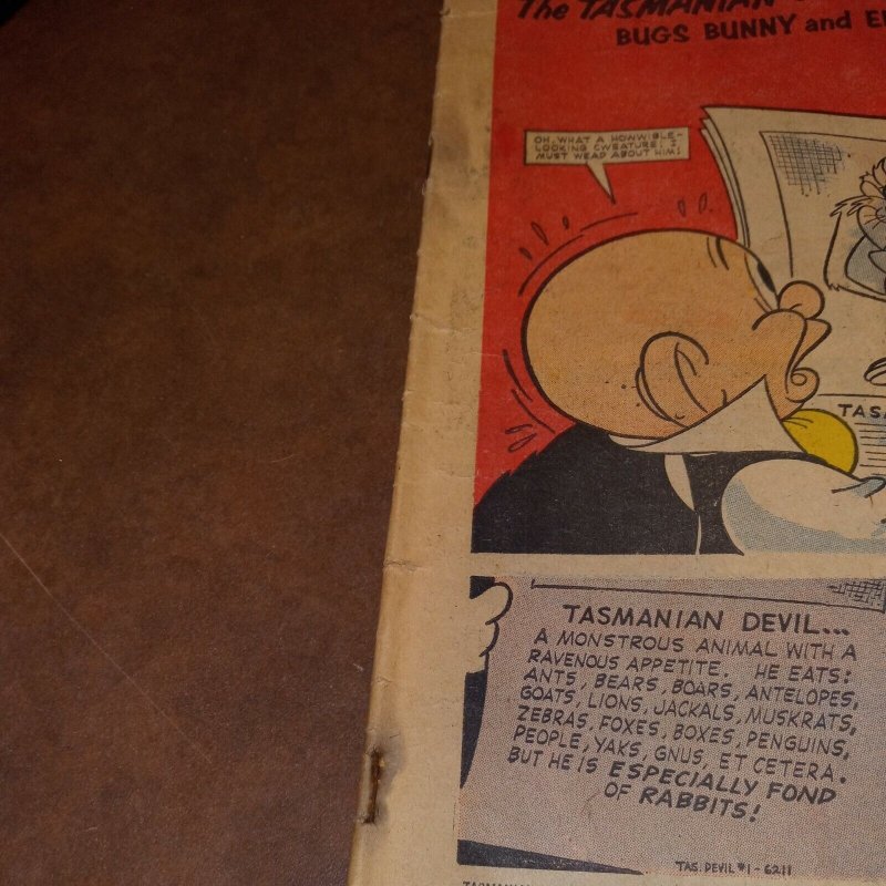 1962   TASMANIAN DEVIL   1st ISSUE GOLD KEY COMIC BOOK  COMPLETE & ORIGINAL