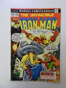 Iron Man #64 (1973) VG- condition moisture damage