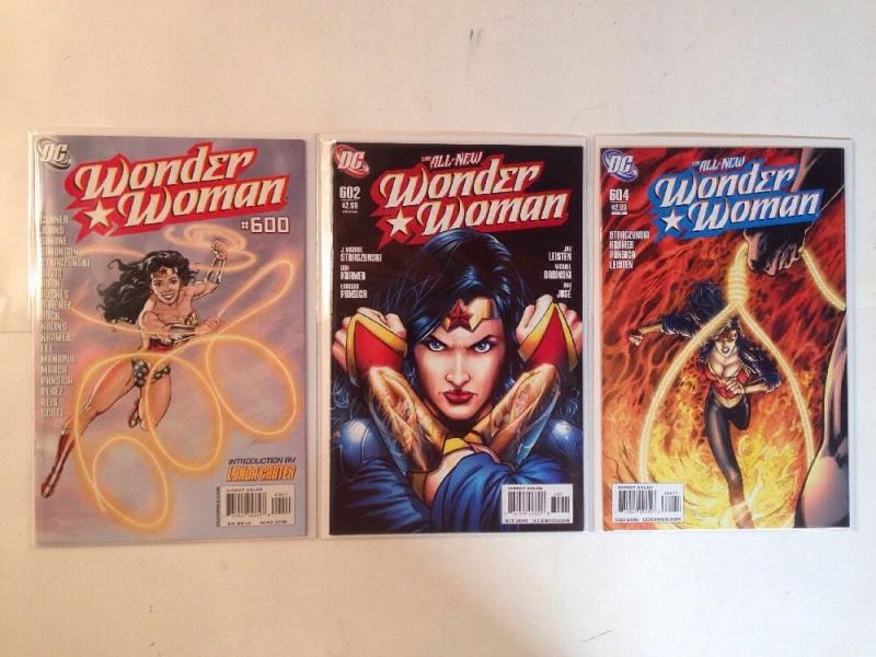 Wonder Woman 600 602 604 Near Mint Lot Set Run