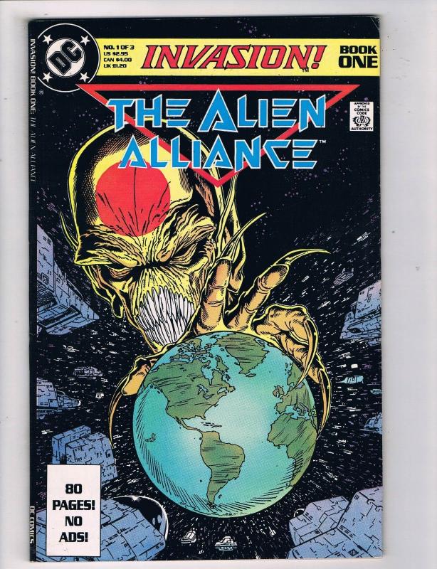 The Alien Alliance #1 VF DC Comics Invasion Comic Book McFarlane 1988 DE44