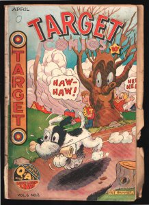 Target Vol.6  #2 1945-Milt Hammer cover art-Target and The Targeteers -Chamel...