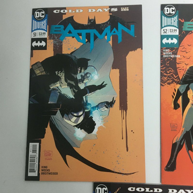 Batman #51 #52 #53 Set Mr. Freeze Tom King Lee Weeks 2018 DC Comics