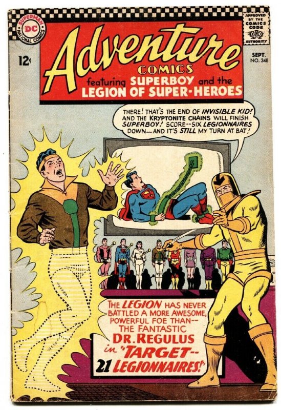 ADVENTURE COMICS #348 comic book-DC COMICS-SUNBOY ORIGIN- SUPERBOY