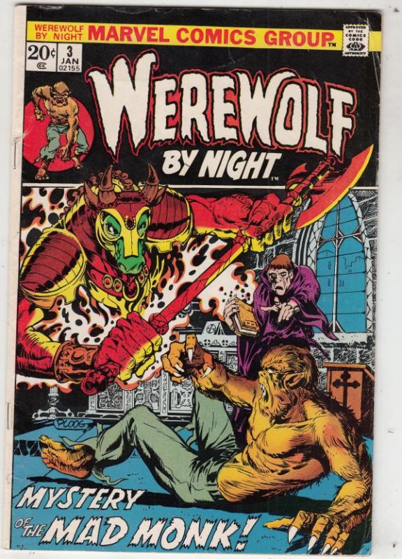 Werewolf by Night #3 (Jan-73) VG/FN Mid-Grade Werewolf