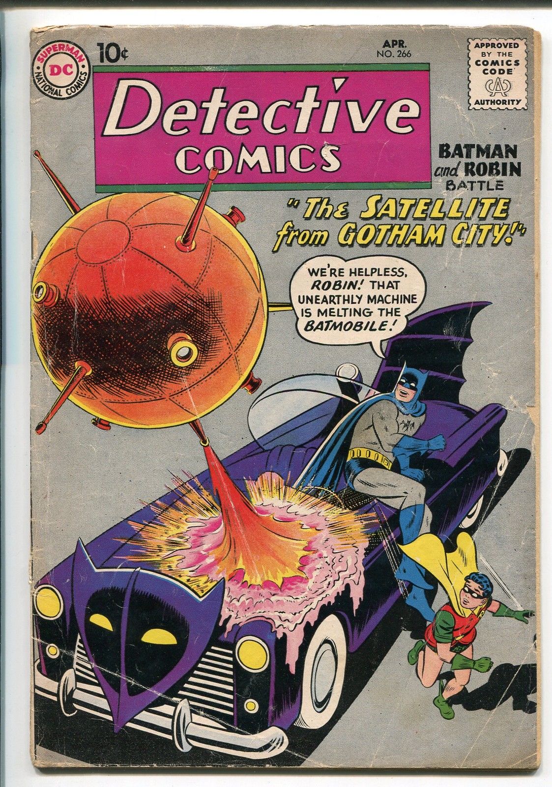 batman and robin batmobile comic