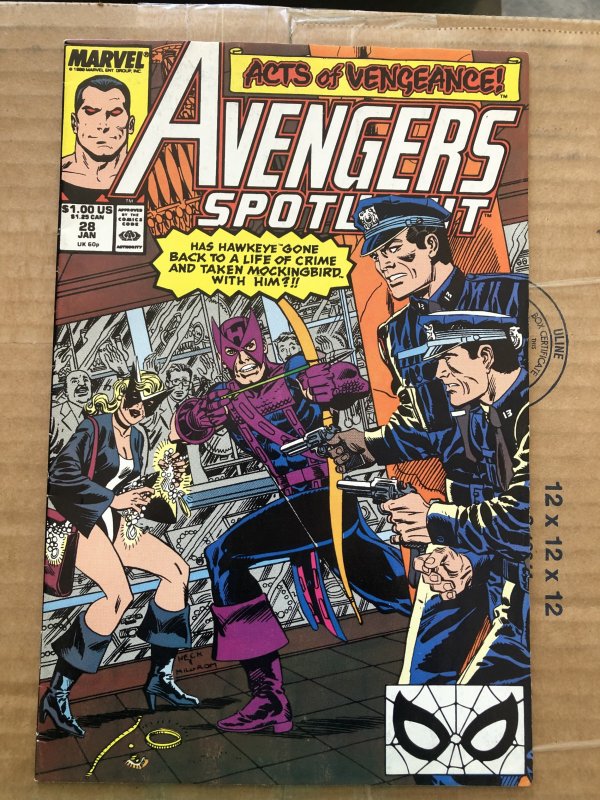 Avengers Spotlight #28 Direct Edition (1990)