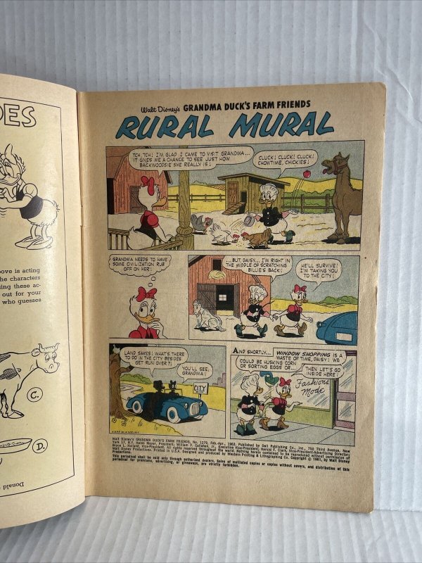 Walt Disney’s Grandma Duck’s Farm Friends #1279 Dell Comics