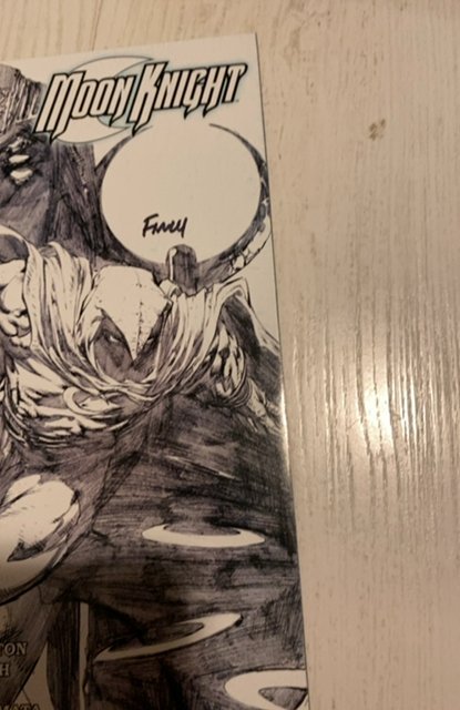 Moon Knight #1 Sketch Cover (2006)signed by David finch nm