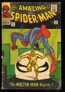 Amazing Spider-Man #35 GD/VG 3.0 Molten Man Appearance!