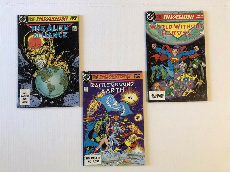 Invasion #1 -3 Lot Of 3 Books Complete Series