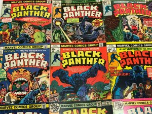 BLACK PANTHER#1-15 FN/VF LOT 1977 JACK KIRBYMARVEL BRONZE AGE COMICS