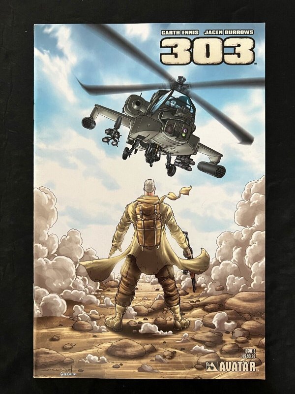 303 Full Set #1B,2B,3  Avatar Comics 2004 Vf+  Wraparound Variant