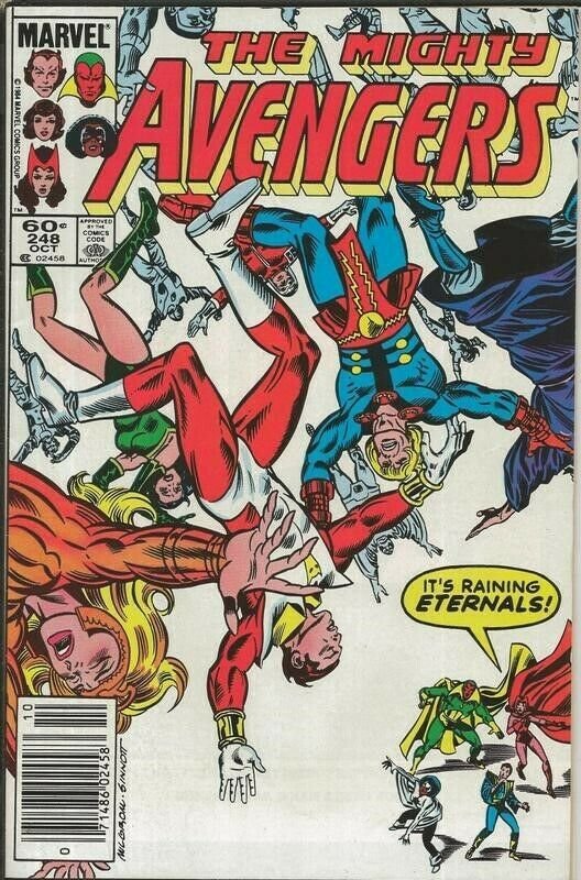 Avengers #248 ORIGINAL Vintage 1984 Marvel Comics Starfox Eternals