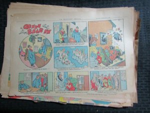 1940's GRIN AND BEAR IT 16x11 Newspaper Comic Strip LOT F of 12 VG-/VG+