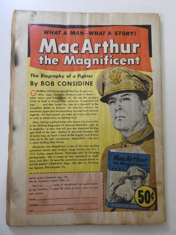 King Comics #75 (1942) GD Condition Moisture damage, rust on staples