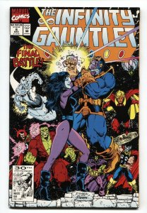 Infinity Gauntlet #6 1991 Thanos- Warlock- George Perez- Starlin NM-