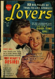 Lovers #28 1950- Photo cover- Atlas Golden Age Romance F/G