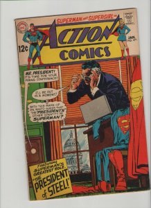 Action Comics #375 - President Of Steel! - 1969 (Grade 5.5) WH