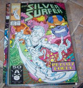 Silver Surfer # 57 OCT 1991 MARVEL   JIM STARLIN+  thanos   INFINITY GAUNTLET