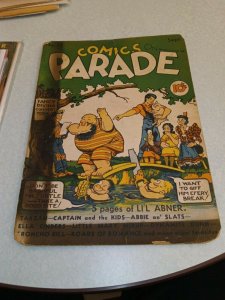 Comics On Parade #18 united features syndicate 1939 Golden Age strip heroes