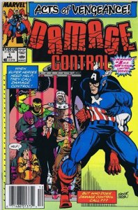 Damage Control #1 ORIGINAL Vintage 1989 Marvel Comics Captain America