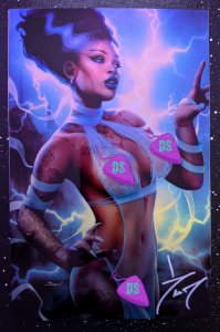 SIGNED Becca Boo #1 || Khamunaki Bride of Frankenstein Lingerie Metal || LTD 20