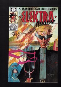 Elektra: Assassin #7 - SIGNED BY BILL SIENKIEWICZ! (8.5) 1987