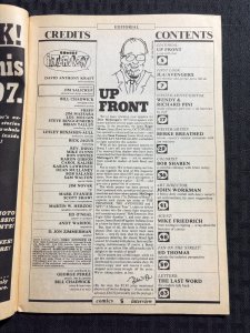 1983 COMICS INTERVIEW Magazine #6 VG 4.0 George Perez JLA / Avengers