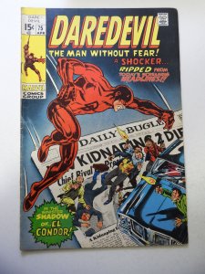 Daredevil #75 (1971) VG Condition centerfold detached at 1 staple