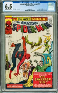 The Amazing Spider-Man Annual #1 CGC 6.5! 1st Appearance of the Sinister Six!