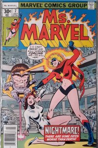 Ms Marvel #7 (1977) Key App of MODOK! MCU Ant-Man Kang Wasp Avenger ~VG/FN Best!