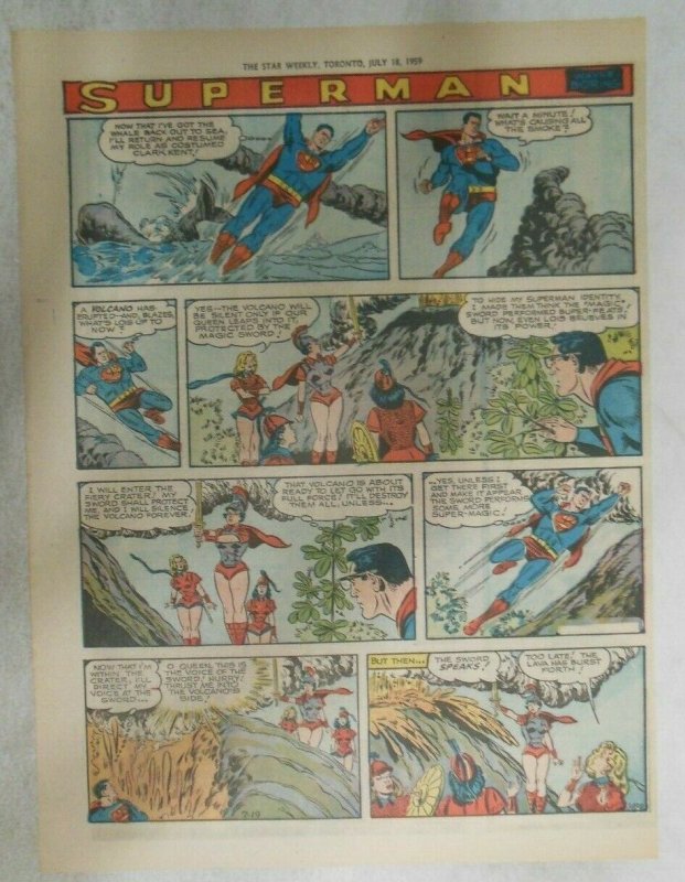 bvSuperman Sunday Page #1029 by Wayne Boring from 7/19/1959 Tabloid Page Size