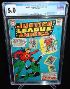Justice League of America #22 (CGC 5.0) JSA Crossover - 1963