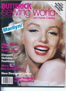 Butterick Sewing World-Winter 1983-Marilyn Monroe cover & feature with JFK-VG