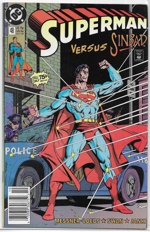 Superman (vol. 2, 1987) # 48 VG (Sinbad Contract 1) Loebs/Swan