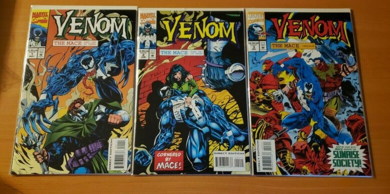 Venom The Mace 1-3 Complete Set Run! ~ NEAR MINT NM ~ 1994 Marvel Comics