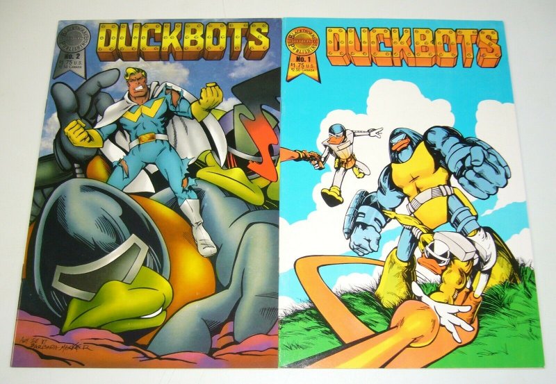 DuckBOTS #1-2 VF/NM complete series - robot ducks - blackthorne comics 1987 set