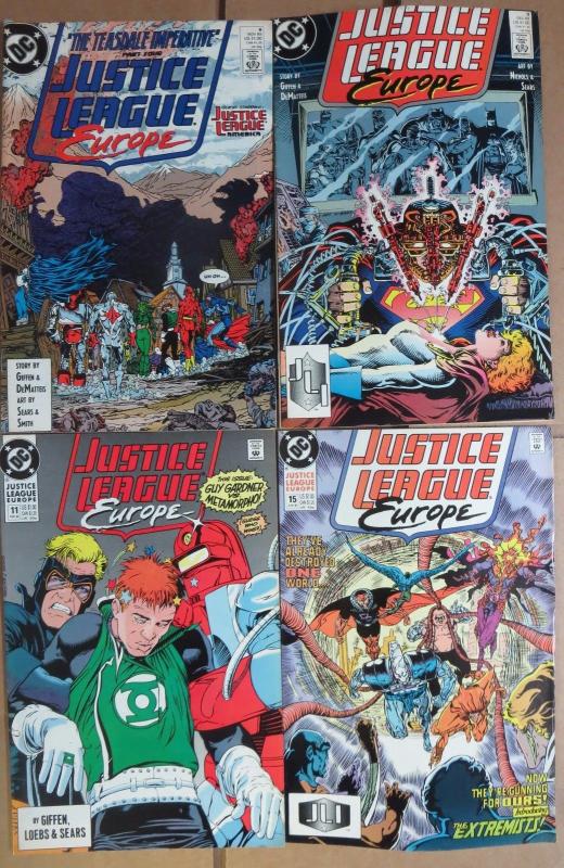 JUSTICE LEAGUE EUROPE Lot of 38 DC Comics 1989-1993 F-VF/+