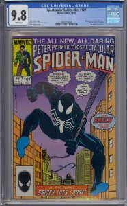SPECTACULAR SPIDER-MAN #107 CGC 9.8 1ST SIN-EATER WHITE PAGES
