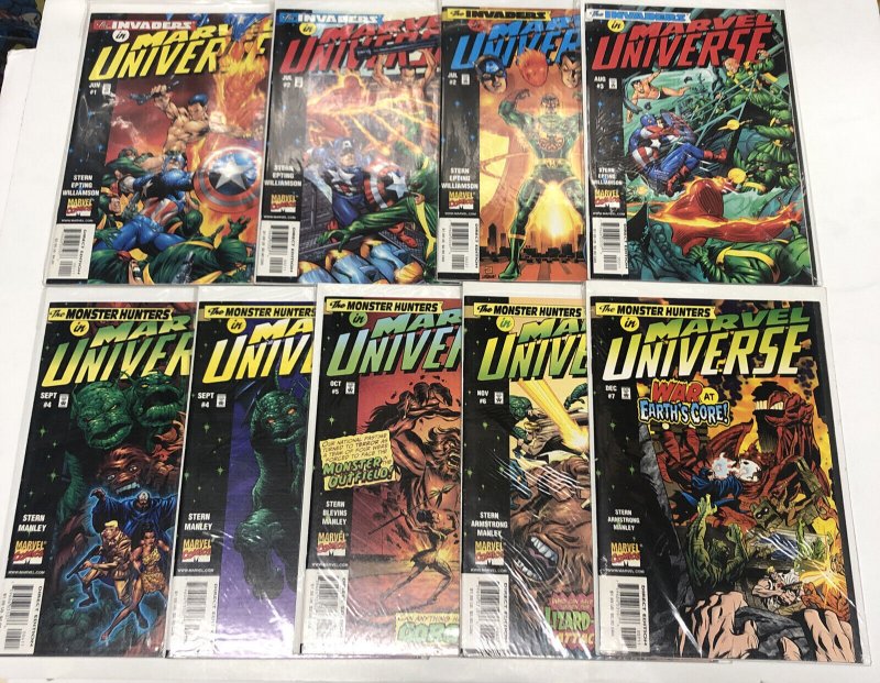 Marvel Universe (1998) #1-7 (VF+/NM) Complete Set Invaders Monster Hunters